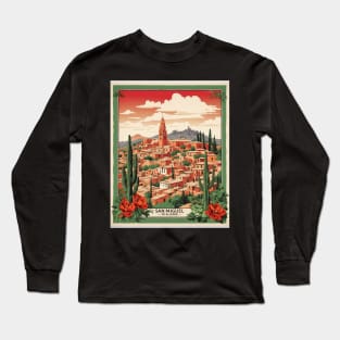 San Miguel de Allende Mexico Tourism Vintage Poster Long Sleeve T-Shirt